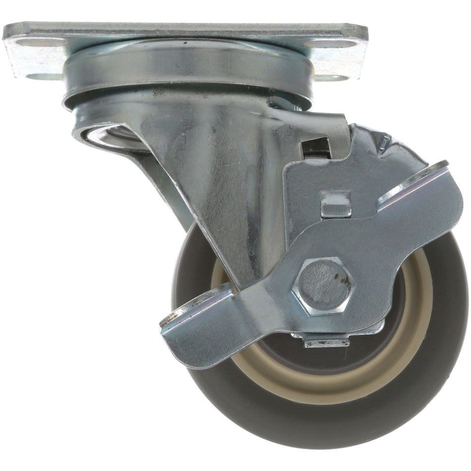 2 3/8 in x 3 5/8 in 3 in Swivel Plate Caster with Brake for CHG – view 2
