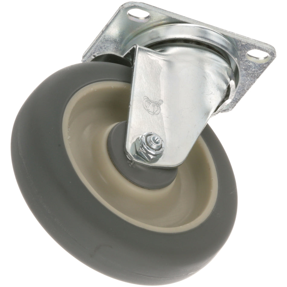 2 3/8 in x 3 5/8 in Swivel Plate Caster with Brake and 5 in Wheel for Imperial – view 2