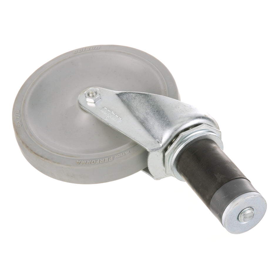 1/2 in Expanding Stem Swivel Caster with 5 in Rubber Wheel for CHG – view 2