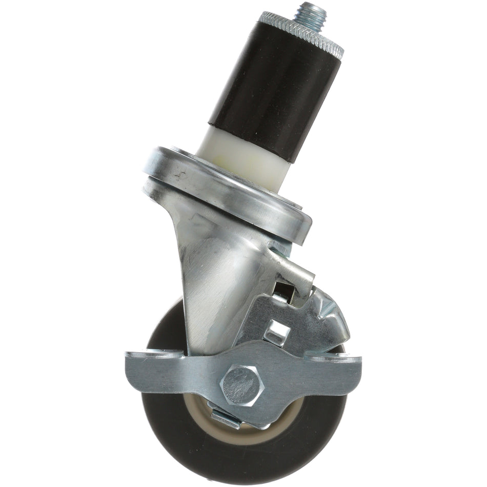 1/2 in Expanding Stem Swivel Caster with 3 in Wheel and with Brake for CHG – view 2