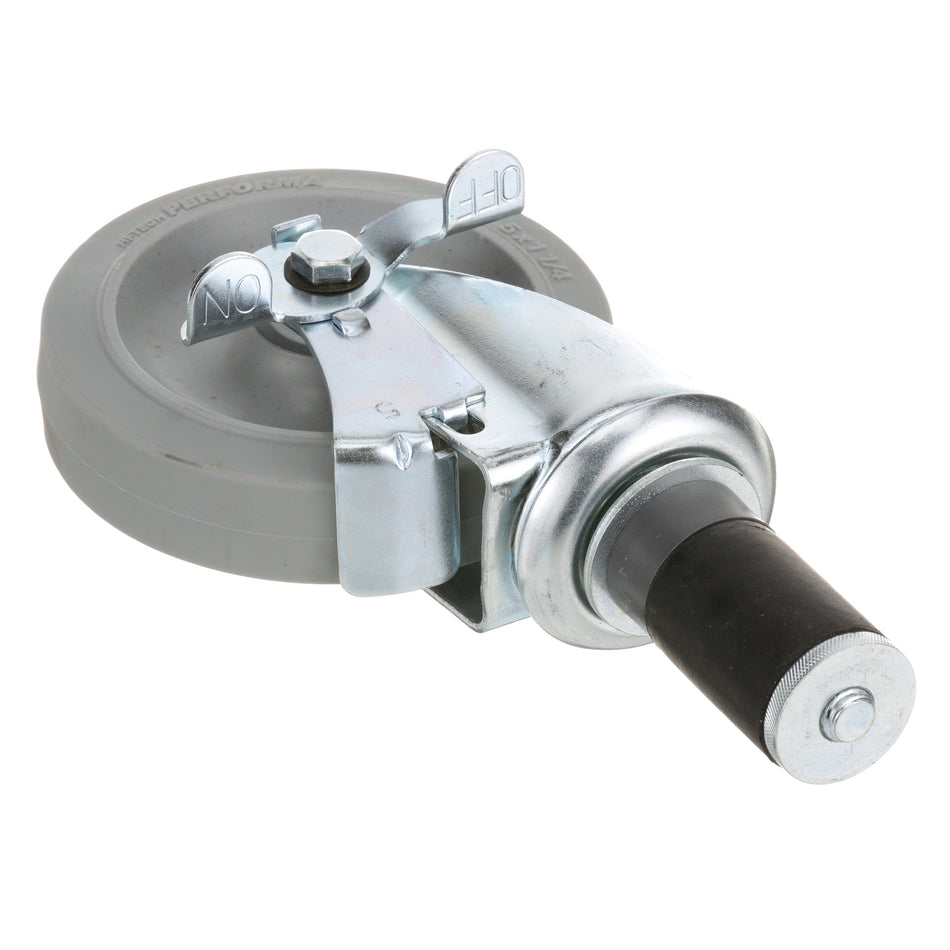 1/2 in Expanding Stem Swivel Caster with 5 in Wheel and Brake for CHG – view 2