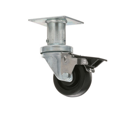 Plate Caster With Brake