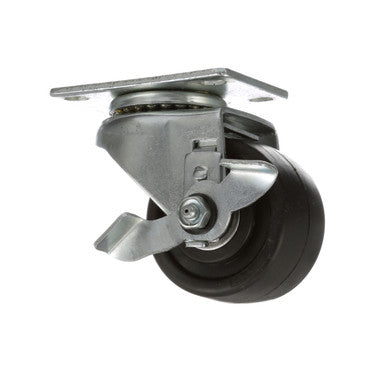 3 in Swivel Plate Caster w/ Brake Replaces Delfield 3234186
