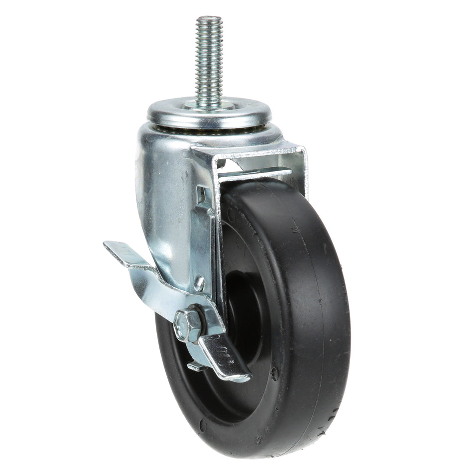 Threaded Stem Caster with Brake and 5 in Wheel – view 2