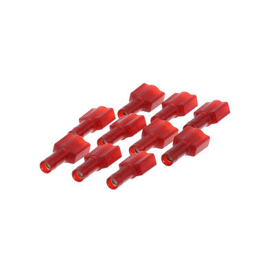 Male Disconnect (Pk 10) 22-18 Red, 1/4 PUSH-ON