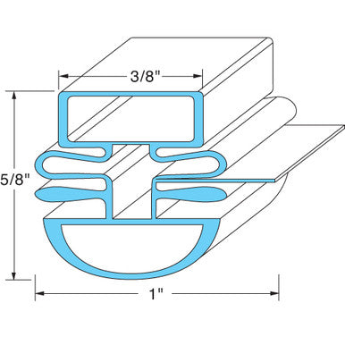 26 1/2 in x 25 3/4 in Door Gasket 25-3