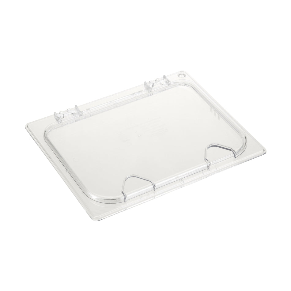 Carlisle 10239Z 1/2 Size Clear StorPlus™ Ez Access Hinged Notched Food Pan Cover