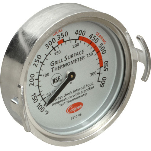 Cooper-Atkins 3210-08-1-E 100° - 600°F Grill Surface Thermometer