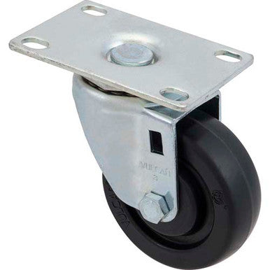 Caster,Plate (3"Od,Swvl,Black) Replaces Rubbermaid 3600L4