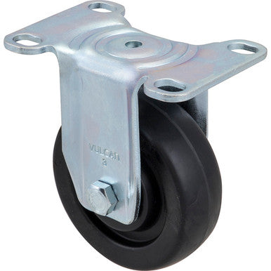 Caster,Plate (3"Od,Rigid,Gray) Replaces Rubbermaid 3600L5