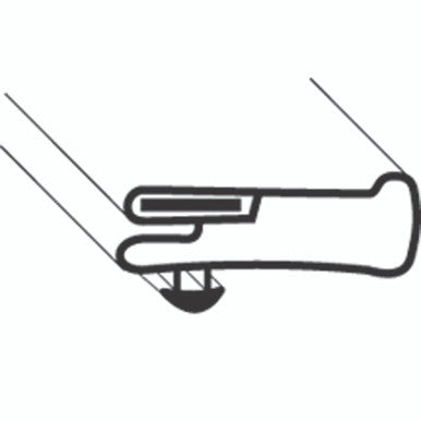 62 1/8 in x 28 5/8 in Door Gasket Replaces Anthony 02-14160-2018 62-1