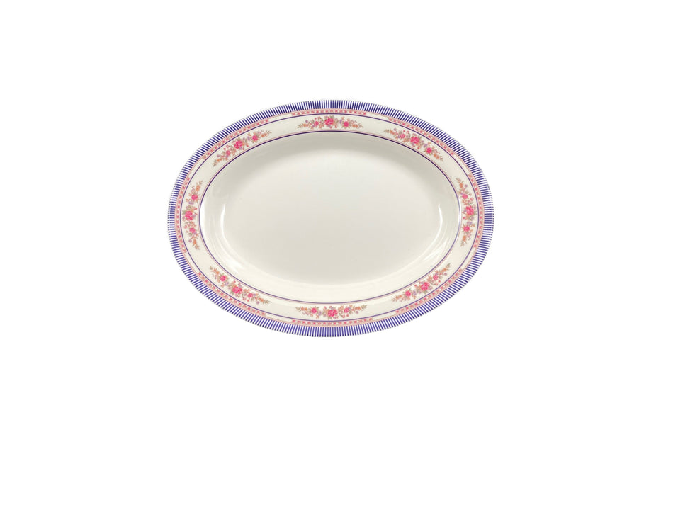 12 Pack 9 oz, 10" x 7-1/2" x 1-1/8", Deep Platter, Rose Dinnerware, Melamine, BPA Free, Dishwasher Safe, Break-Resistant, Shatter-Resistant, No Microwave, No Oven, NSF