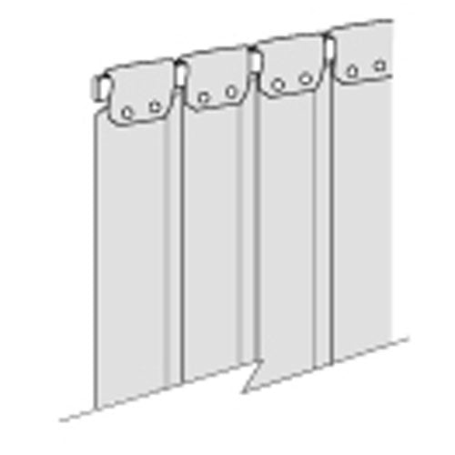 Aleco 470006-7 6 in. x 84 in. Replacement Strip Curtain w/ Wrap/Screw Mount
