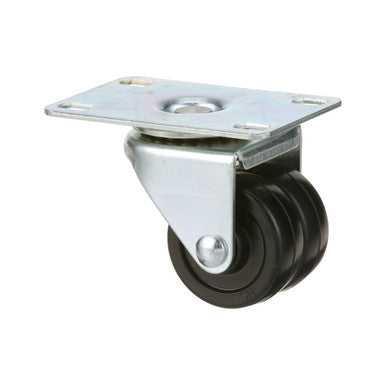 Swivel Plate Caster With Dual 2 in Wheel