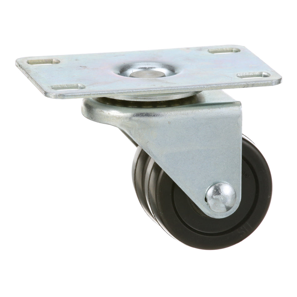 Swivel Plate Caster With Dual 2 in Wheel – view 2
