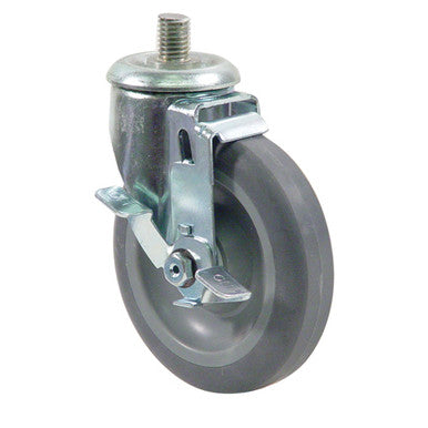 5 in Locking 5/8 in Threaded Stem Caster