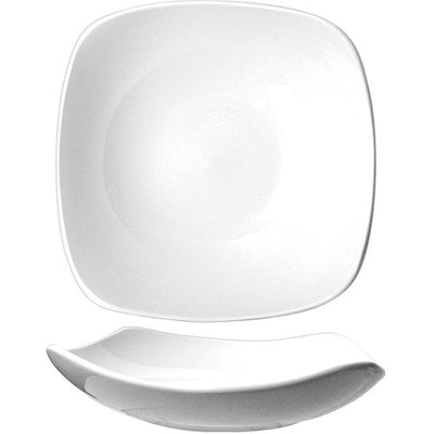 International Tableware 16 Oz Quad™ Square Fine Porcelain Soup Plate - QP-18