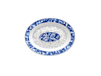 Thunder Group 2112DL 12 Inch Oval Deep Break-resistant Melamine Platter