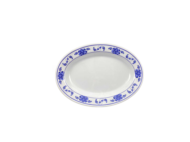 Thunder Group 2112TB 12 Inch Oval Platter 16 Oz Deep Break Resistant Melamine