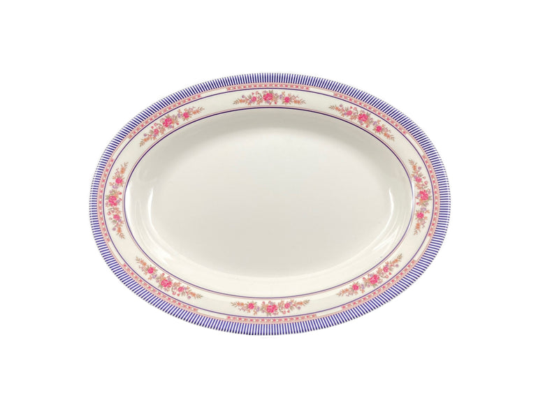 Thunder Group 2113AR 24 Oz Oval Platter Melamine Deep Break-Resistant Rose