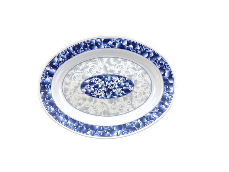 Thunder Group 2113DL 24 Oz Oval Platter Deep Break-Resistant BPA Free Melamine