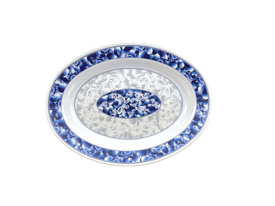 Thunder Group 2113DL 24 Oz Oval Platter Deep Break-Resistant BPA Free Melamine