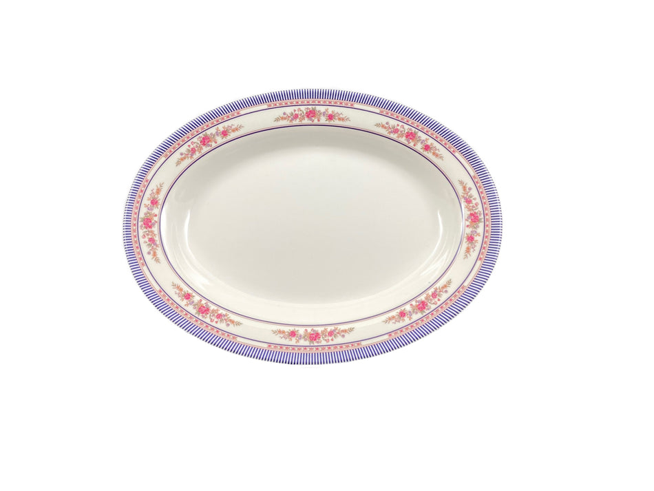12 Pack 28 oz, 14-1/8" x 10-5/8" x 1-3/4", Deep Platter, Rose Dinnerware, Melamine, BPA Free, Dishwasher Safe, Break-Resistant, Shatter-Resistant, No Microwave, No Oven, NSF