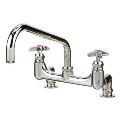 T&S Brass B-0293 8 in Deck Mount Big-Flo Faucet w/ 12 in Spout