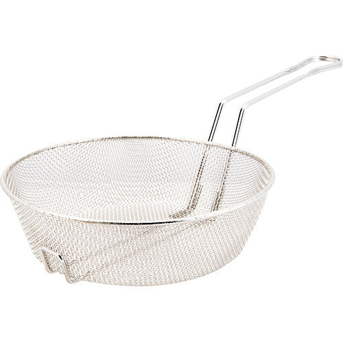 Winco 10 in Round Fryer Basket Steel - MSB-10F