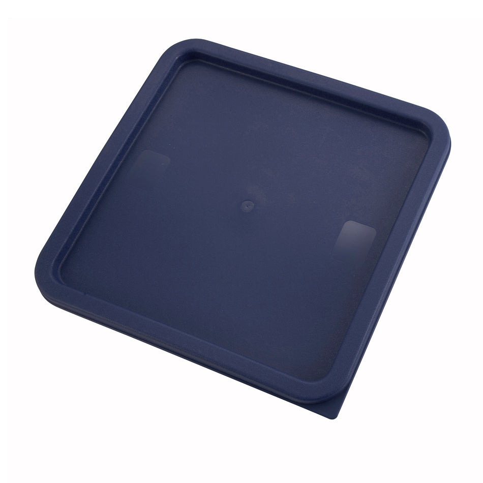 Winco 12, 18 and 22 qt Blue Cover Square - PECC-128