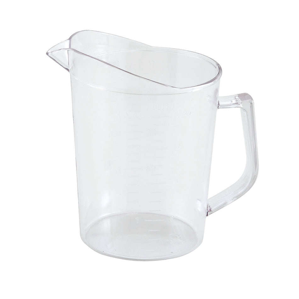 Winco 1 qt Measuring Cup Polycarbonate - PMU-100