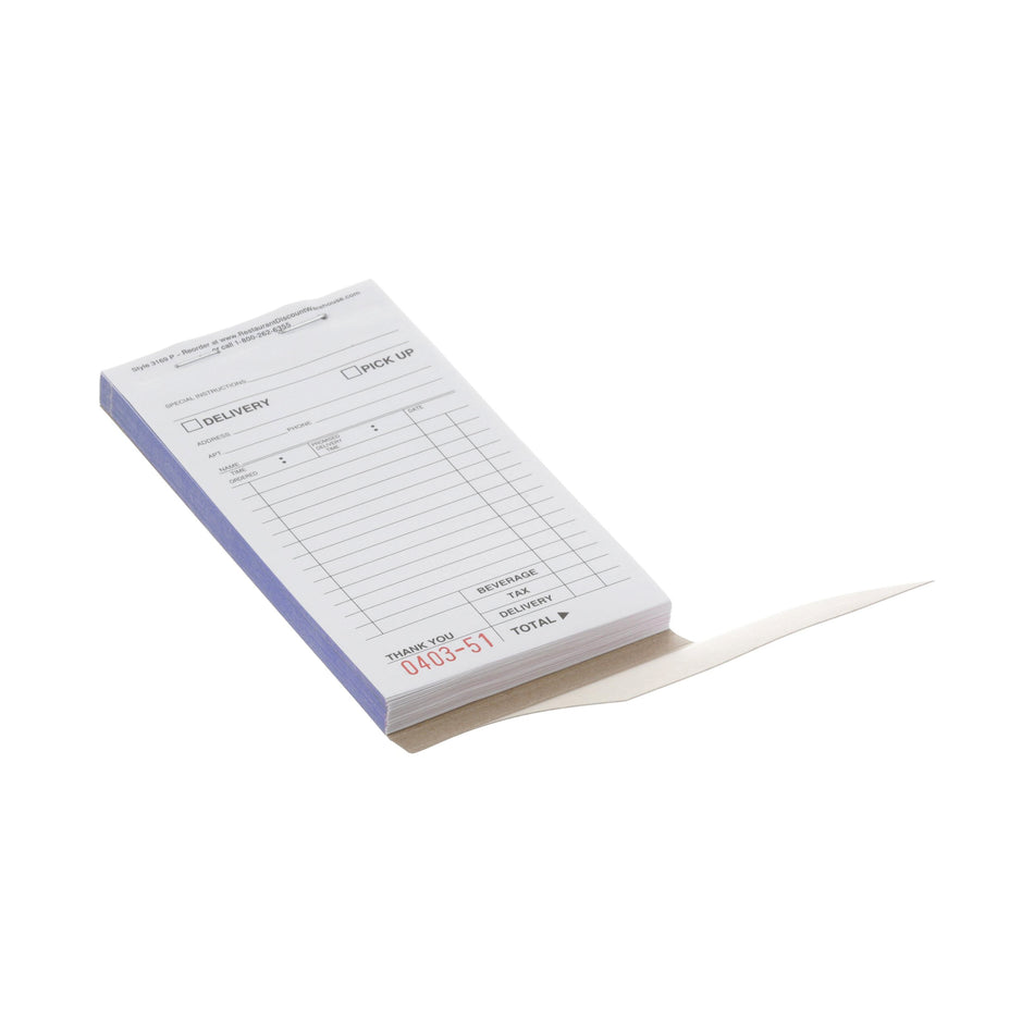 KNG 3169PAD 3 Part Padded Guest Checks