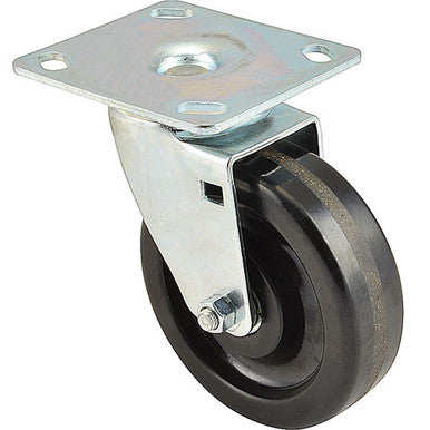 Caster, Plate 5"Od, Swvl, B Lack W/O Brake