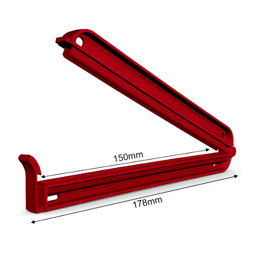 Weloc PA150RED 7 in Red Bag Clip