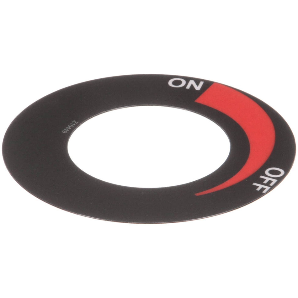 Star 2M-Z15449 Dial Label, On-Off, Gas Valve
