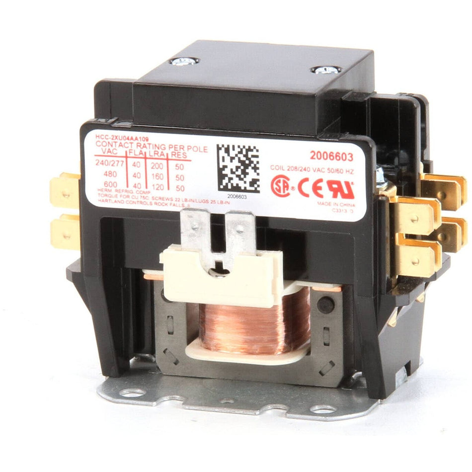 Manitowoc 002006609 Contactor 2 Pole 208/240V Fits QuietQube