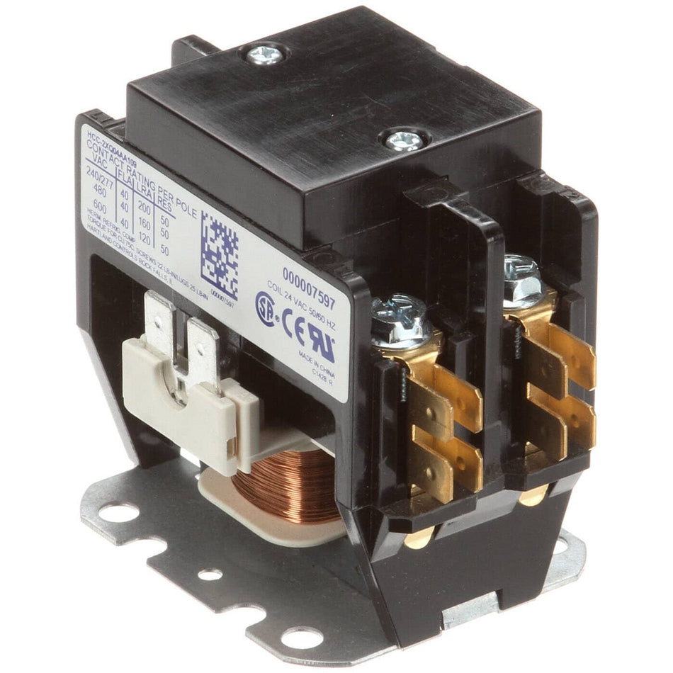 Manitowoc 000007597 Contactor - 2 Pole 24V 50/60HZ Fits Indigo