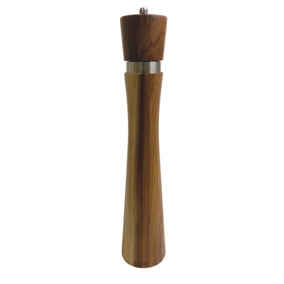 Thunder Group WDPM212 12 Inch Acacia Wood Pepper Mill with Ergonomic Design