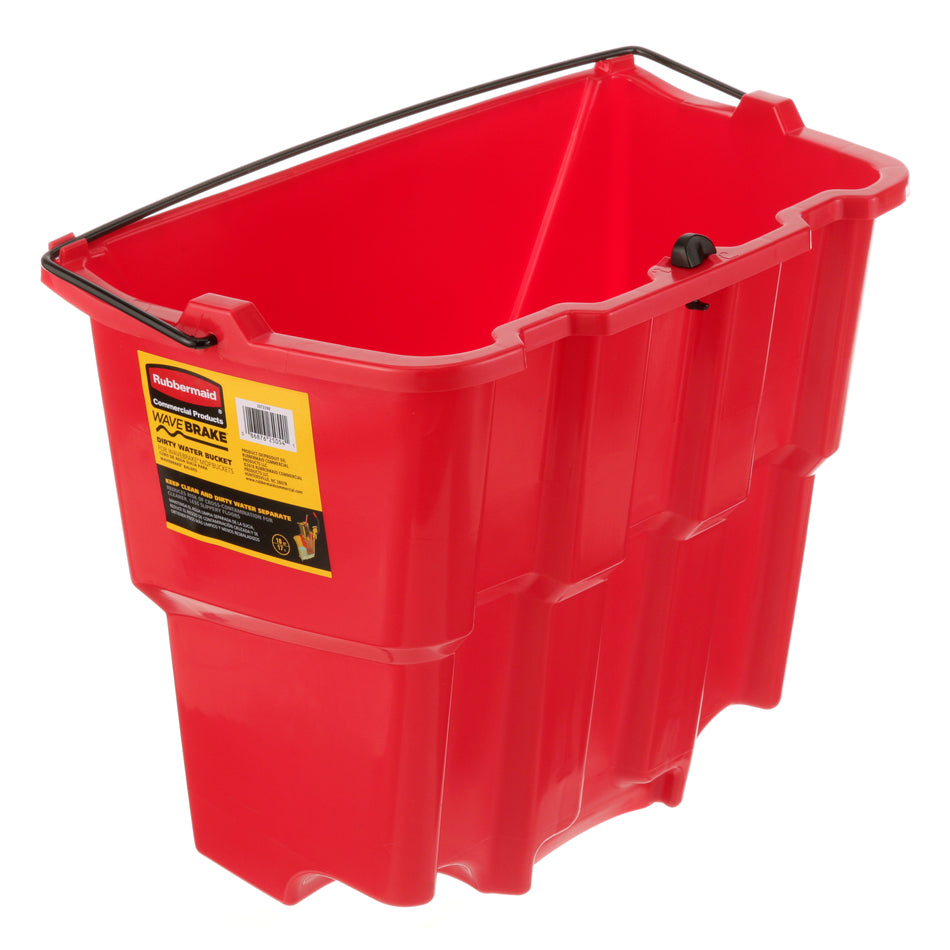 Rubbermaid 2064907 18 qt Red WaveBrake® Dirty Water Mop Bucket Insert