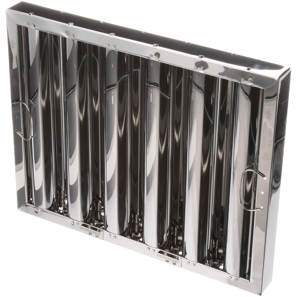 16 in x 20 in Stainless Steel Hood Filter with Hooks for CHG, Flame Gard – view 2