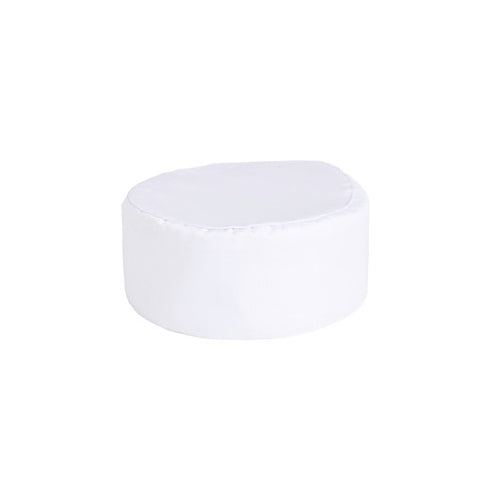 KNG White Pill Box Chef Hat