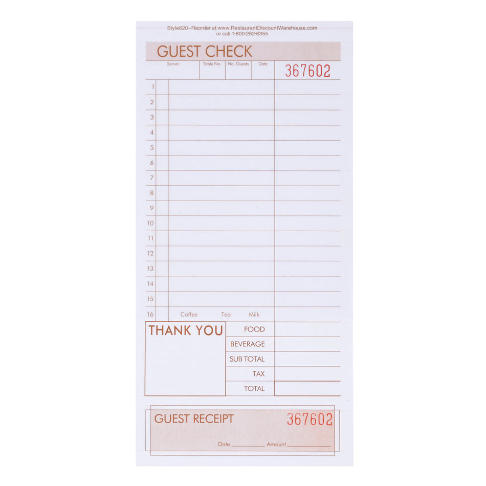 KNG 3147LSE 2 - Part Loose Guest Checks