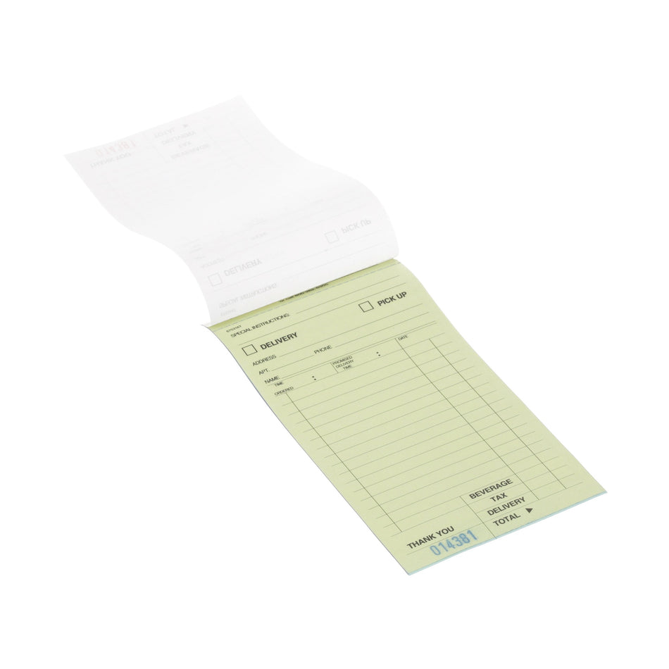 KNG 3172LSE 4 - Part Loose Large Take-Out/Delivery Guest Checks