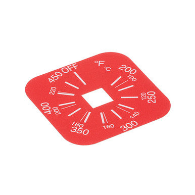 Label, Thermostat 200-450F