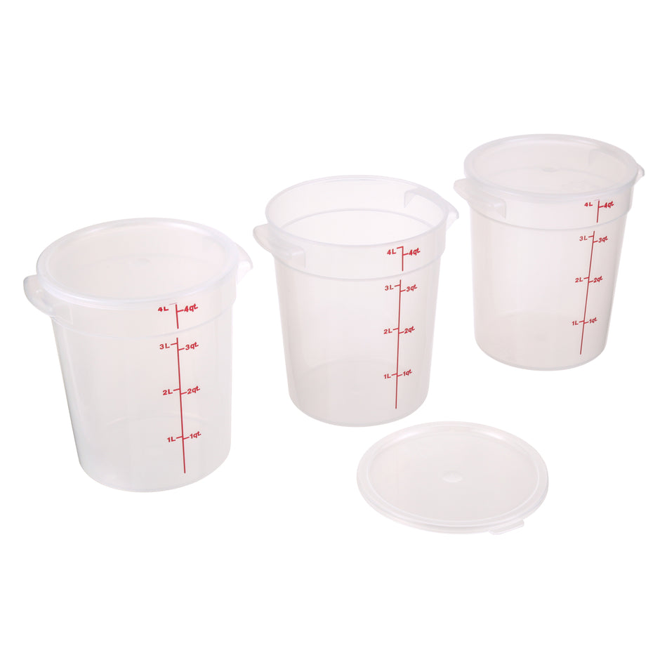 Cambro RFS4PPSW3190 4 Quart Round Food Storage Container