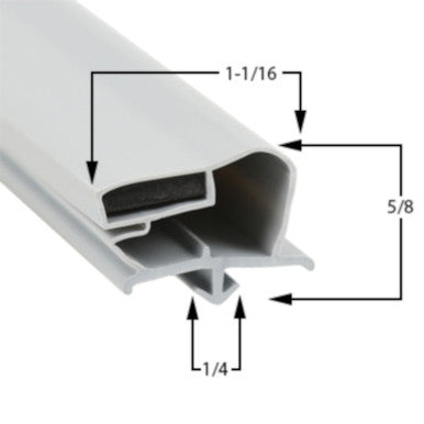 Drawer Gasket Replaces Beverage Air 712-012D-50