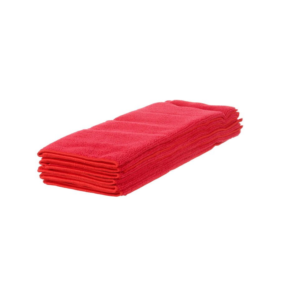 16 in x16 in Microfiber Towel Red