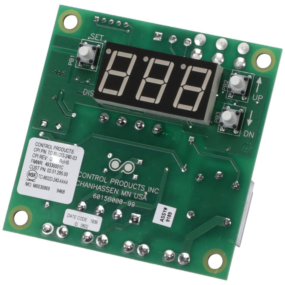 Hatco 02.01.295E.00 Control, Ele, 240V, 190FSp, 200F Max