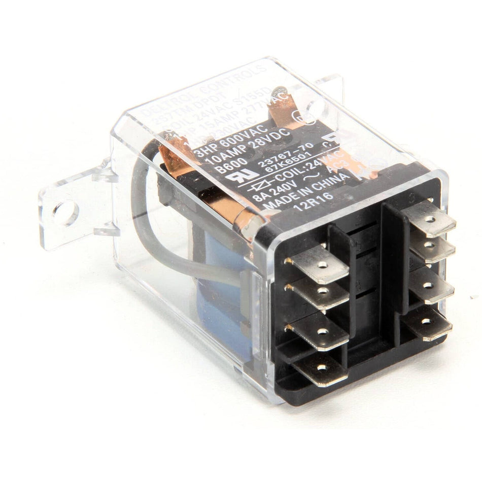 Lennox 67K6501, DPDT FlangeMount Relay, 24 VAC - 67K65