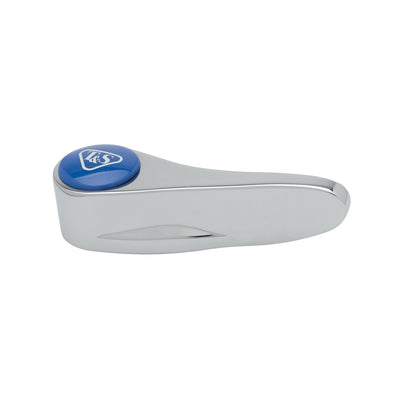 T&S Brass Lever Handle, Blue Index (T & S Logo), Screw (B-0700-LTCR177F, B-0816-RGH) - 001636-45NS